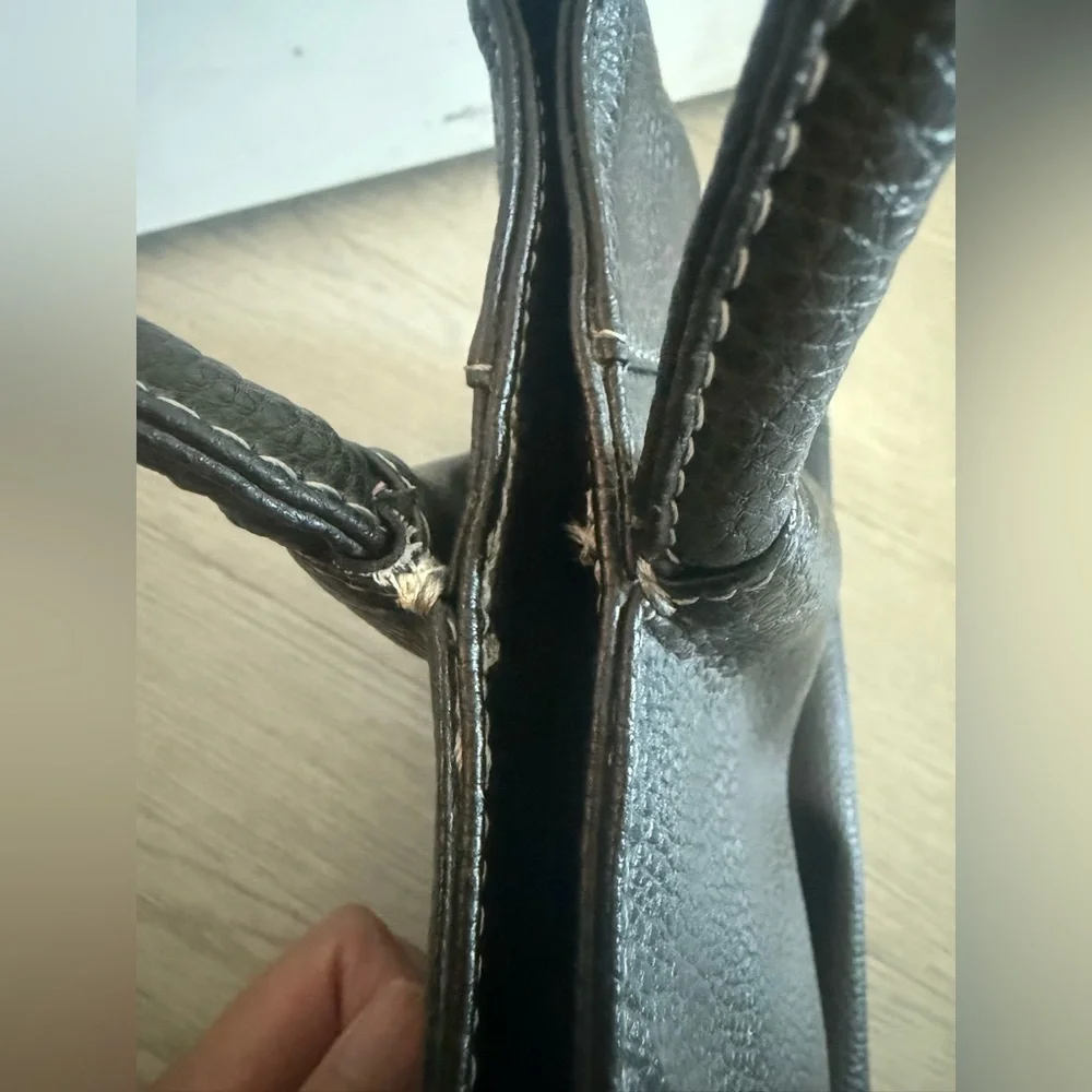 Tods Tote Bag Leather Vintage